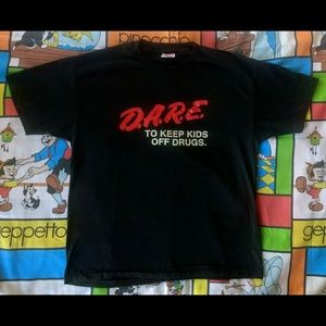 Vintage DARE To Keep Kids Off Drugs T Shirt XL 90s